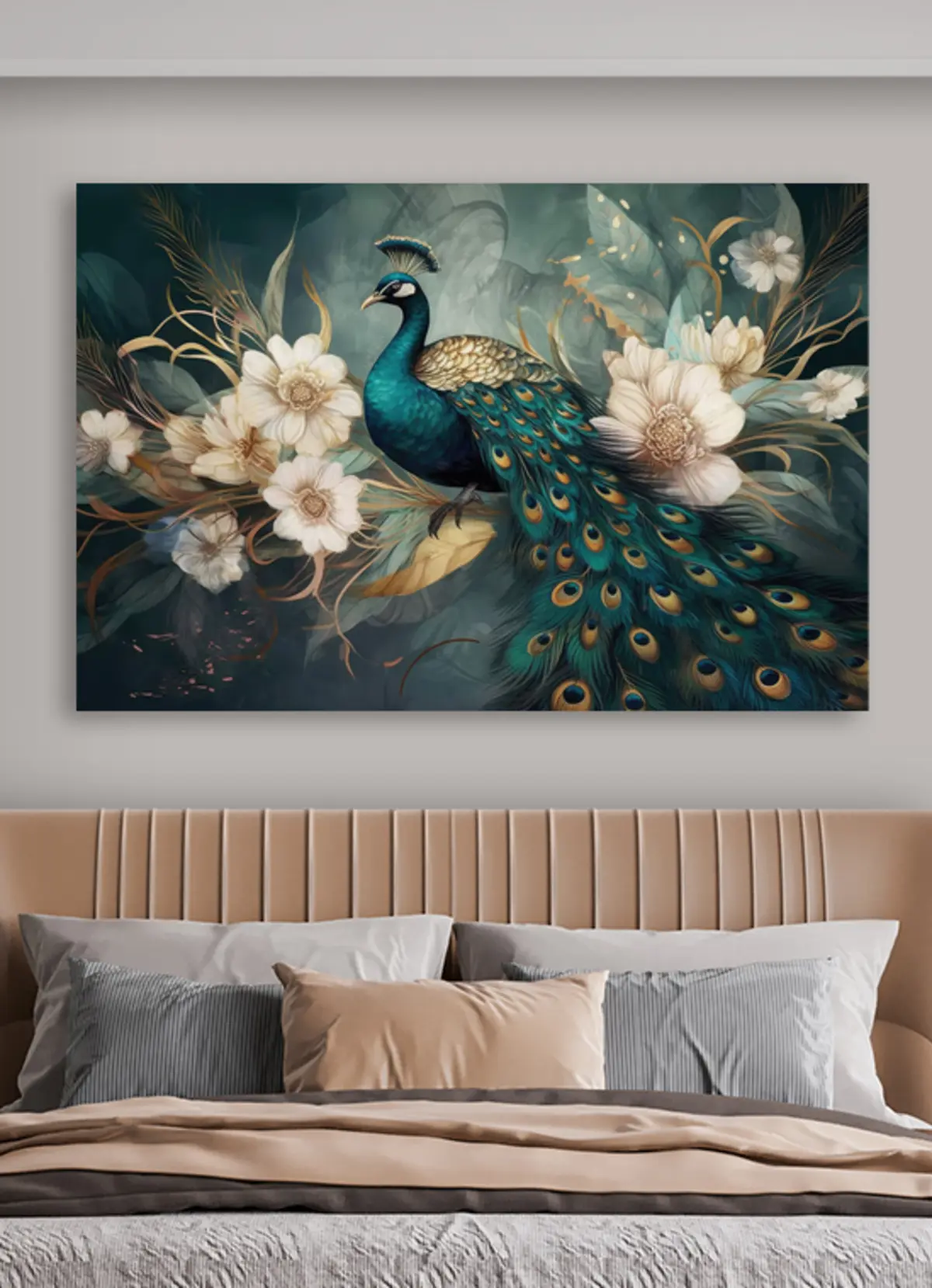 murales de pared Pájaros, pavos reales y naturaleza s34866