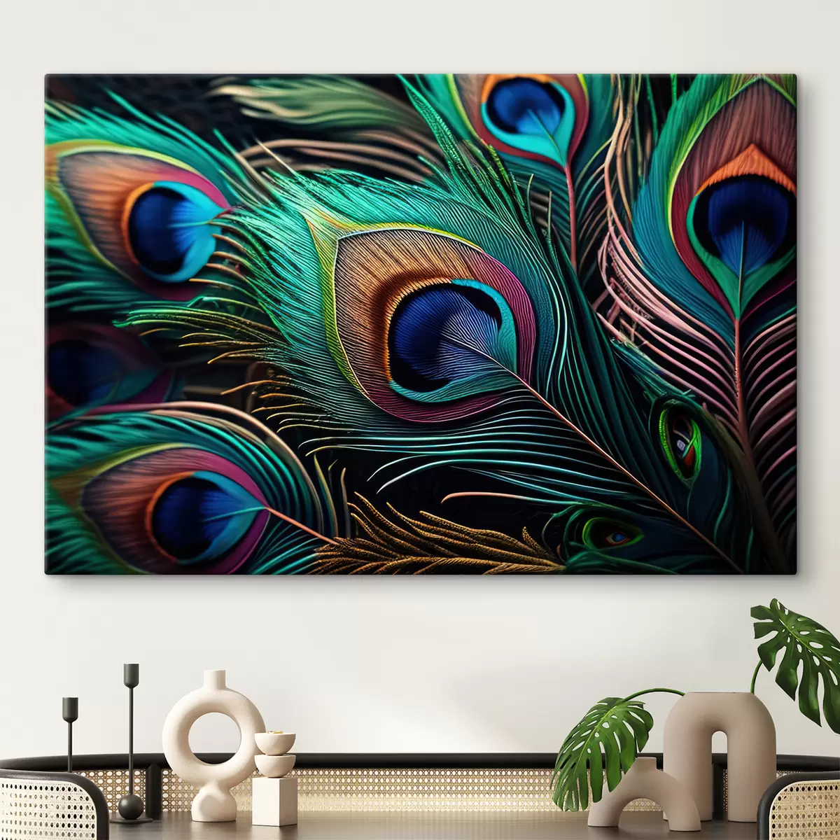 murales de pared Vertebrado, verde y claro s34871