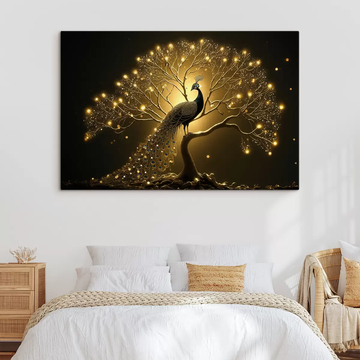 murales de pared Pájaro, agua y medianoche s34876