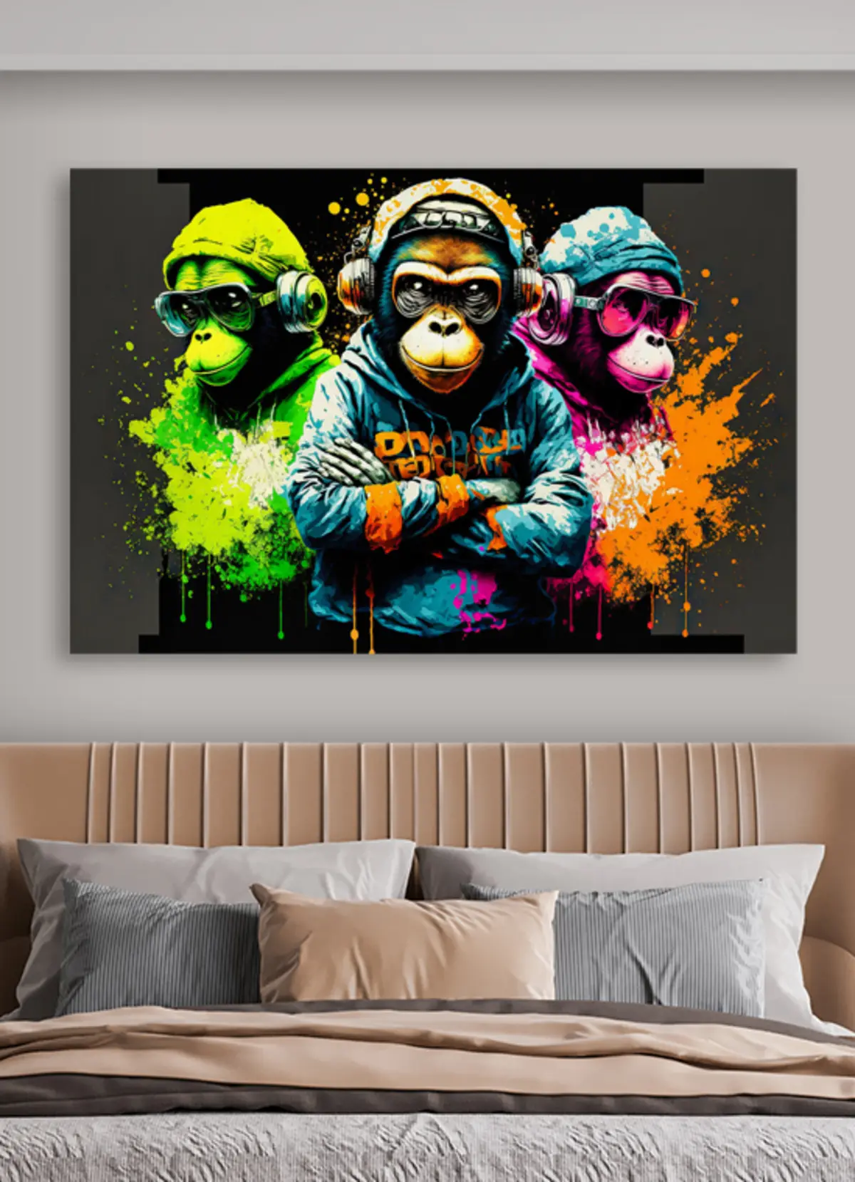 murales de pared Manga, primate y fuente s34887