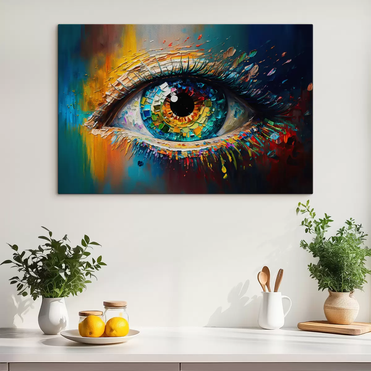 murales de pared Agua, ojos y pestañas s34943