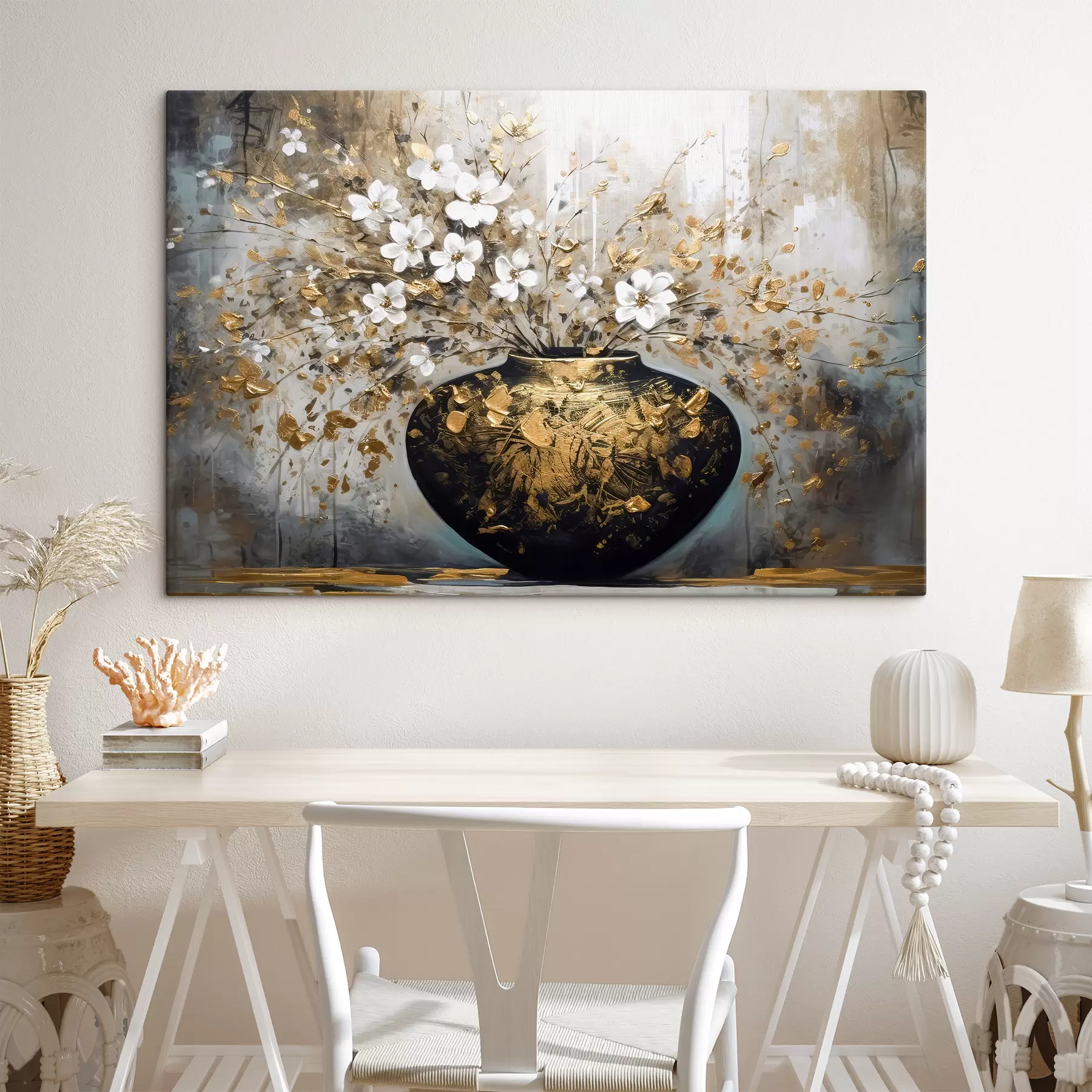 murales de pared Flor, planta y maceta s35377