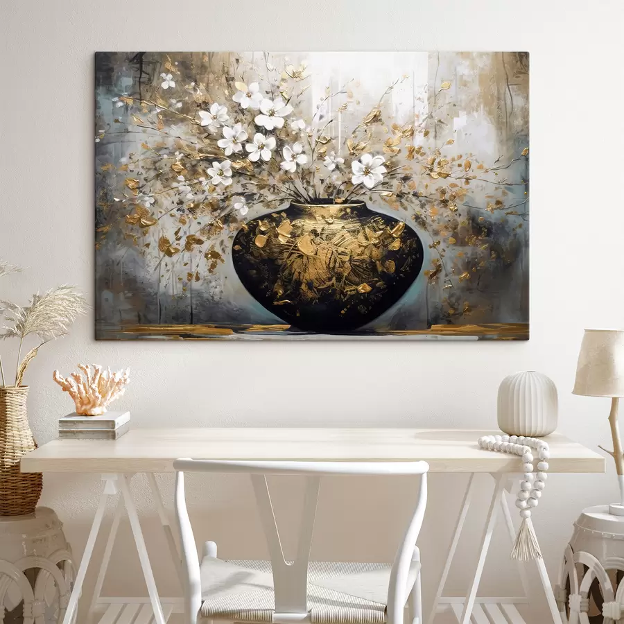 murales de pared Flor, planta y maceta s35377