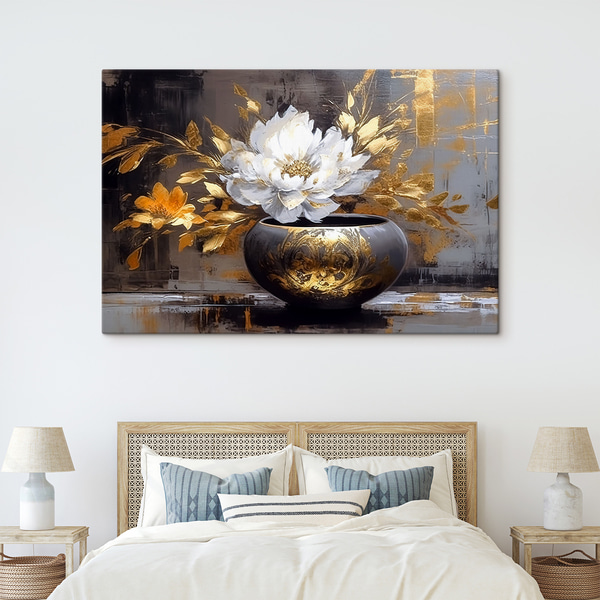 Cuadros Flor, planta y maceta, Cuadros de flores, s35388 : Uwalls.es