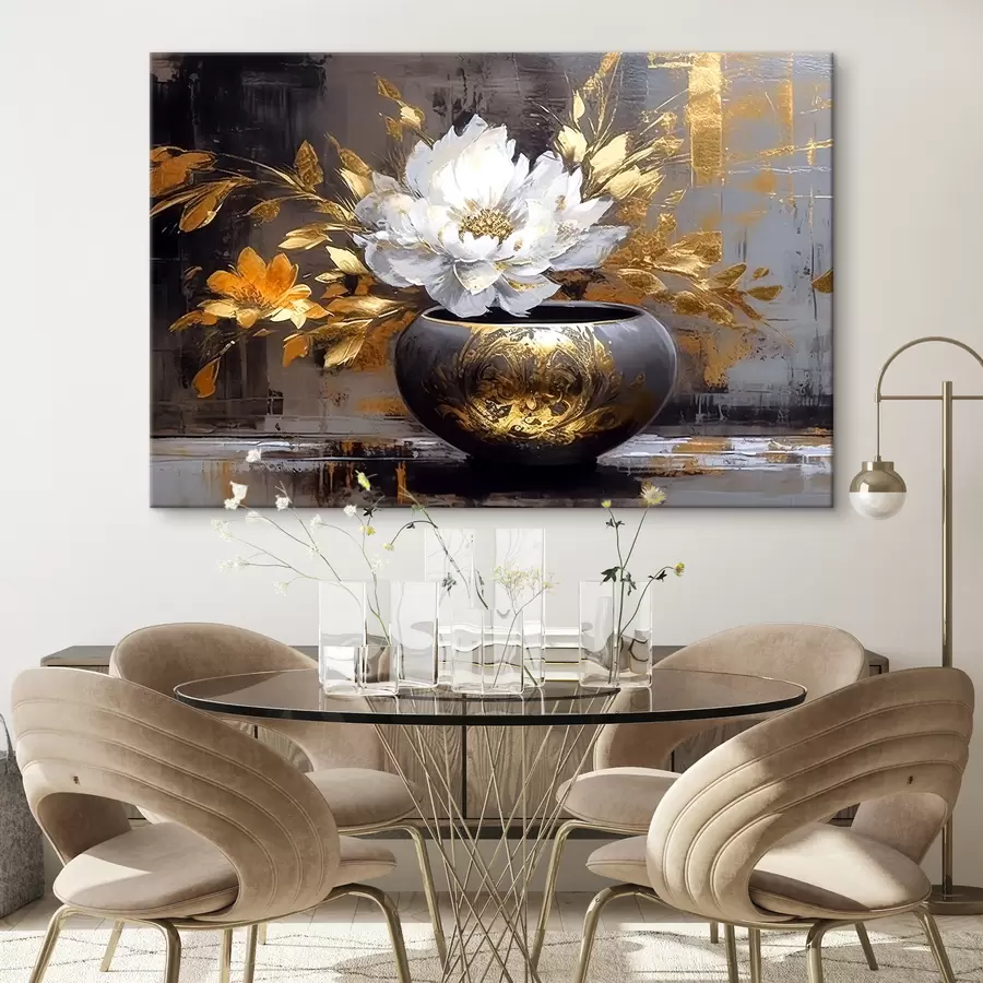 murales de pared Flor, planta y maceta s35388