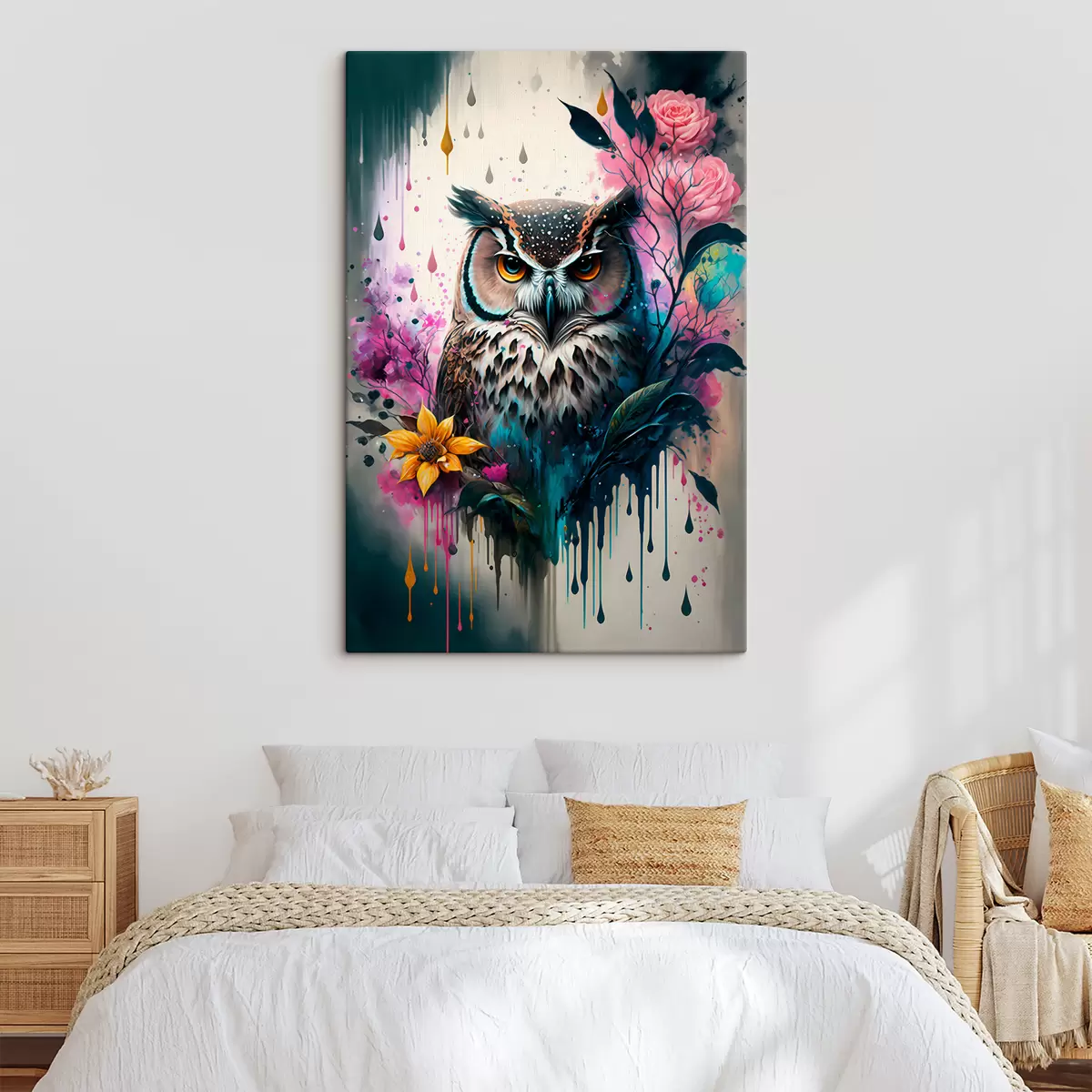 murales de pared Pájaro, organismo y pintura s35348