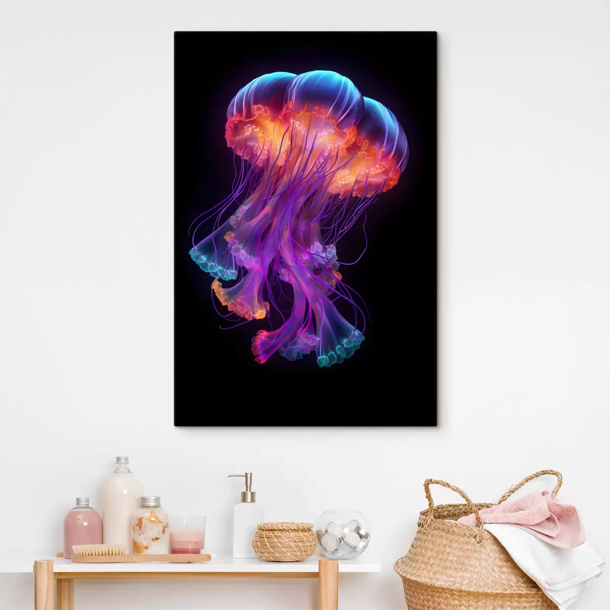 murales de pared Agua, medusas y púrpura s35363