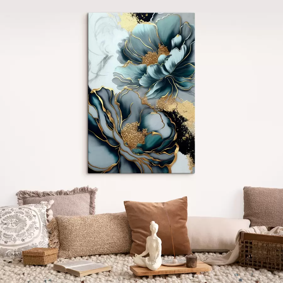 murales de pared Verde, azul y botánica s35447