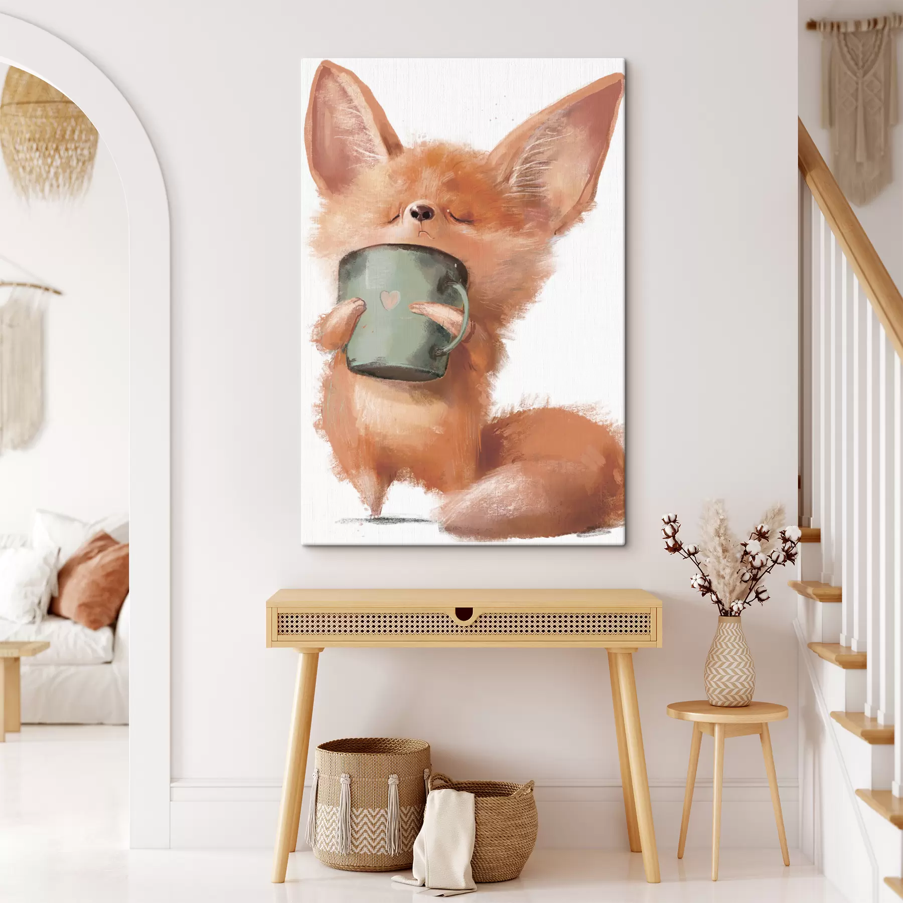 murales de pared Saboreando la felicidad en momentos acogedores s35008