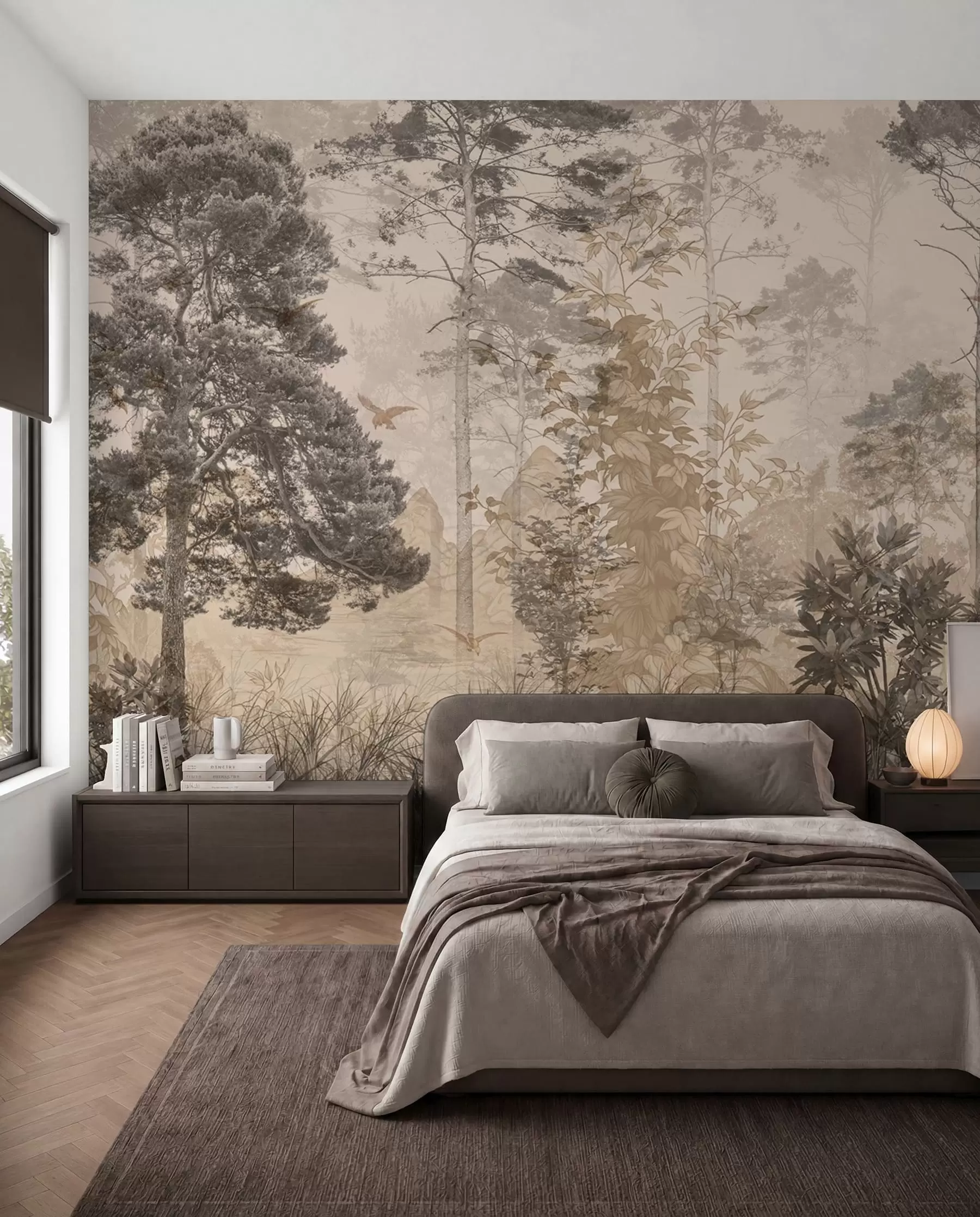 murales de pared Bosque ámbar u97057