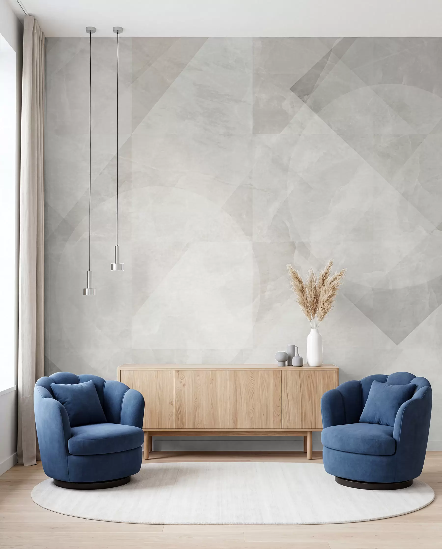 murales de pared Geometría de mármol u97269