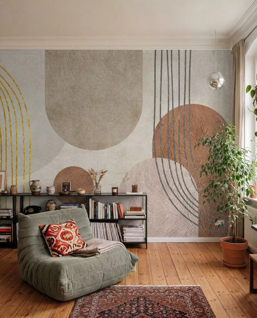 murales de pared Arcos de ocre y arcilla u97255