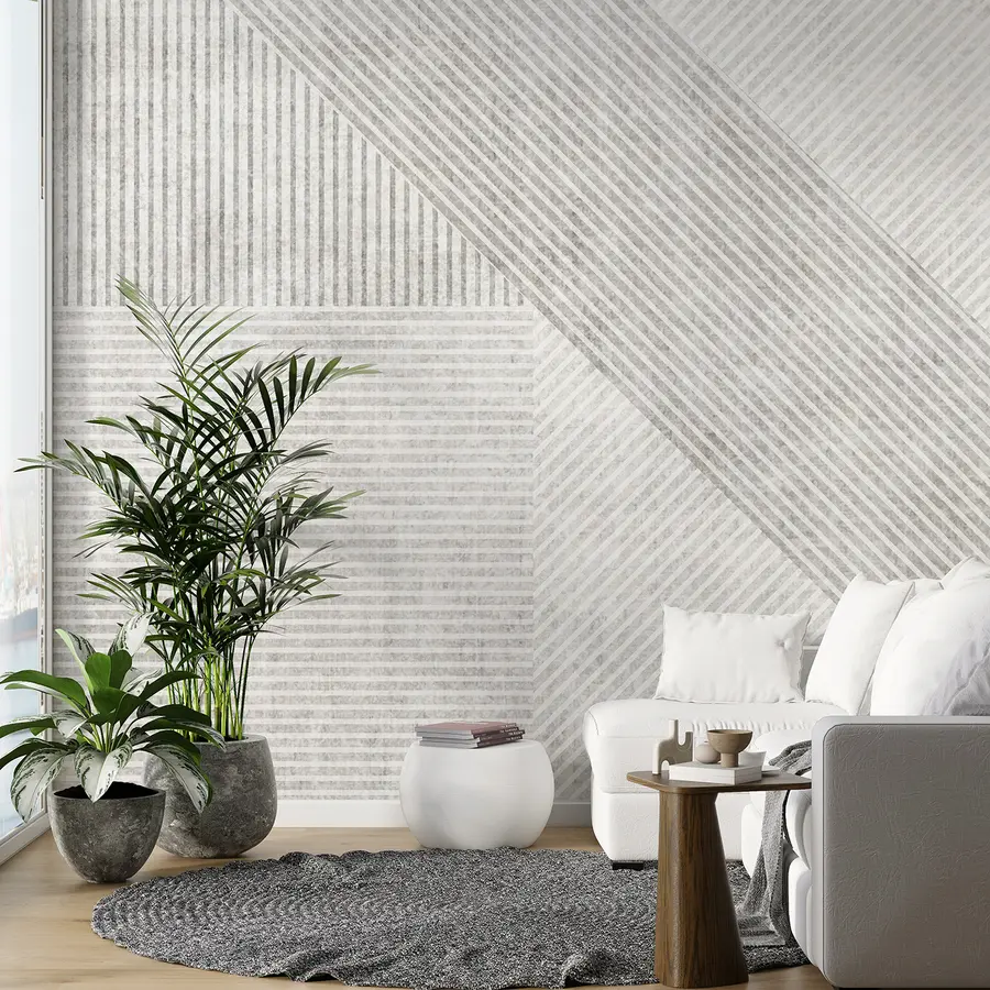 murales de pared Líneas vintage geométricas u96331