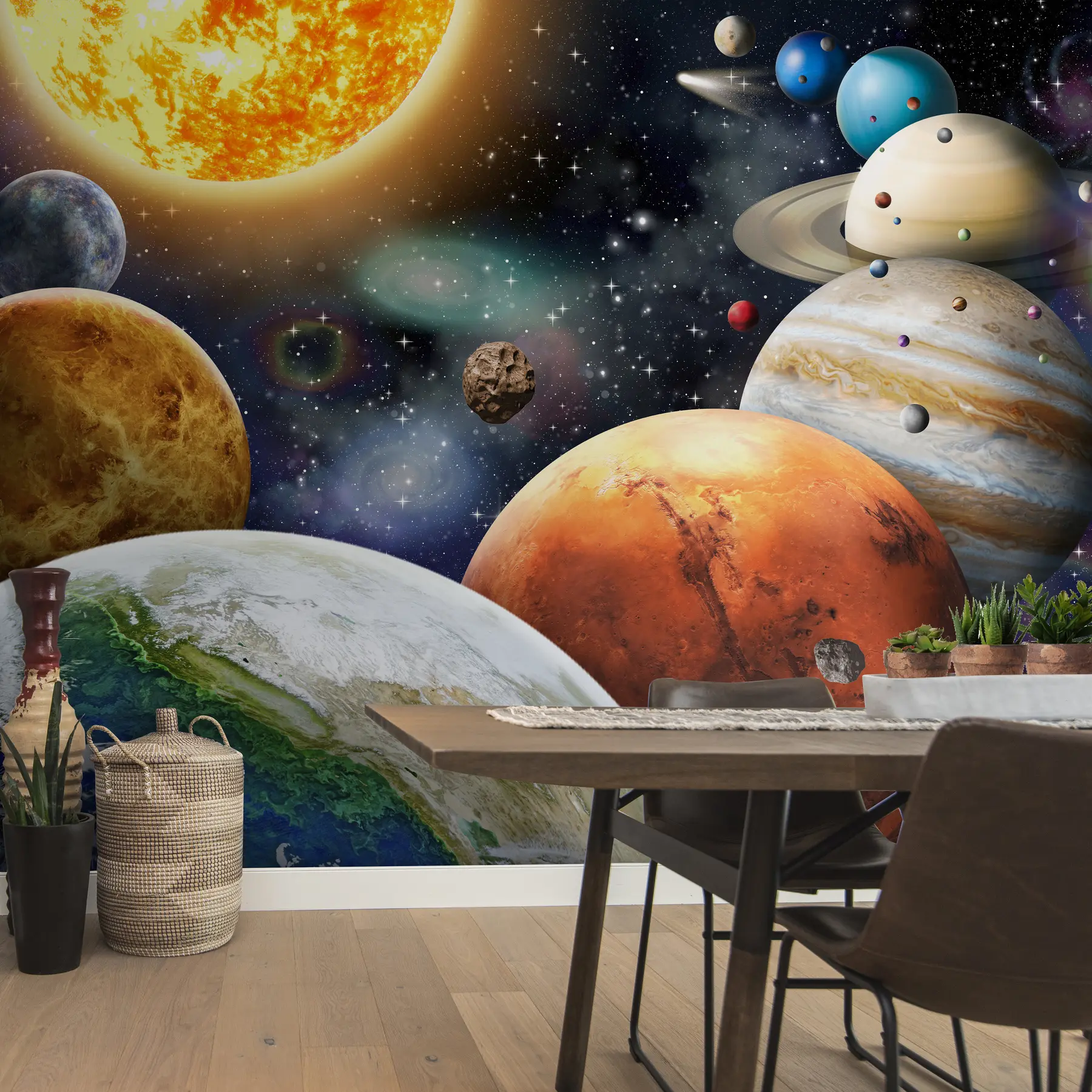 murales de pared Planetas coloridos del sistema solar u97422