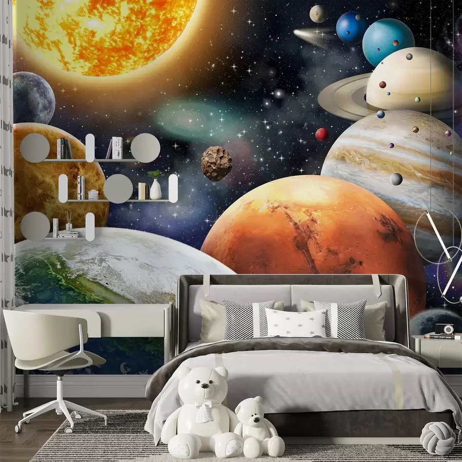 murales de pared Planetas coloridos del sistema solar. u97422