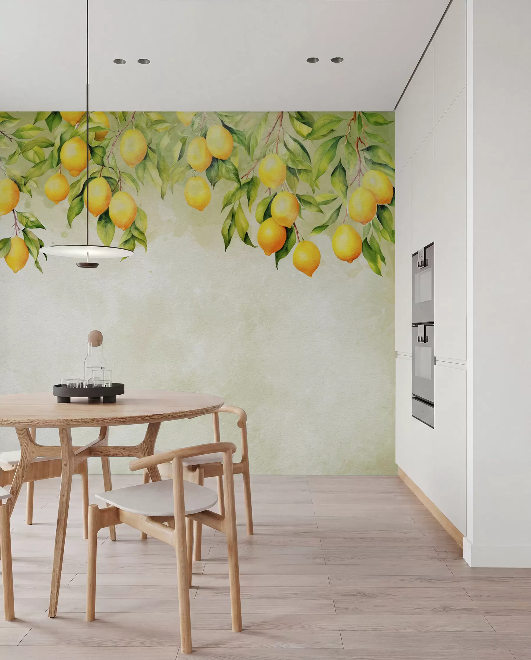 murales de pared Ramas tiernas de limón u97595
