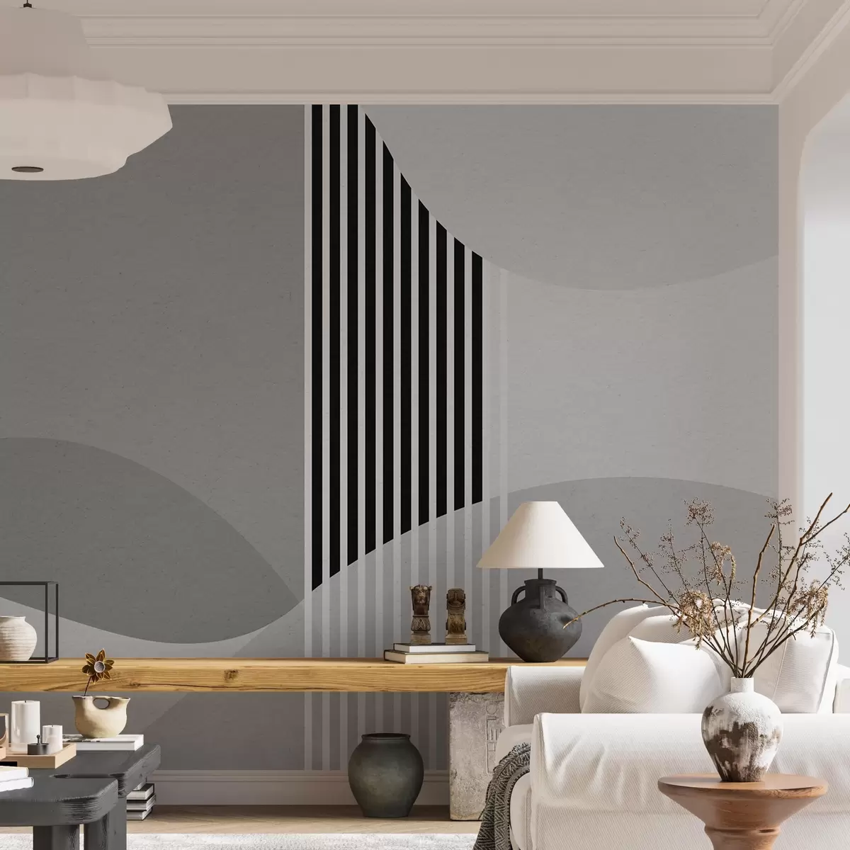 murales de pared Arcos retro en gris u74075v2