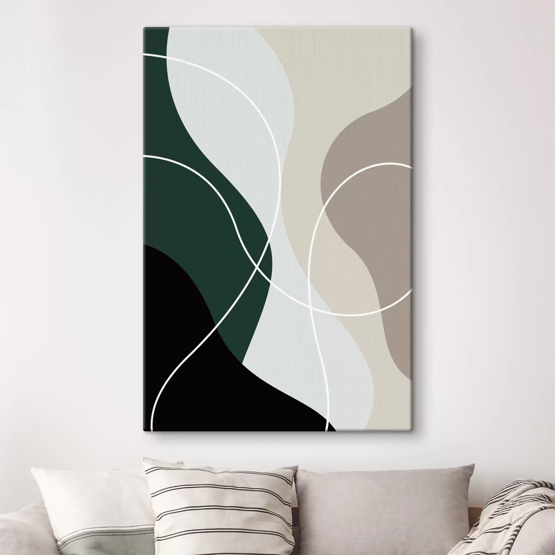 murales de pared Formas fluidas en colores armoniosos s35947