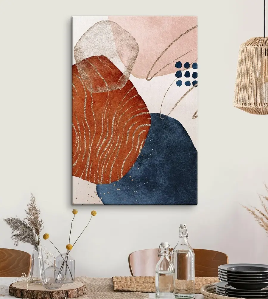 murales de pared Formas abstractas en colores armoniosos s35956