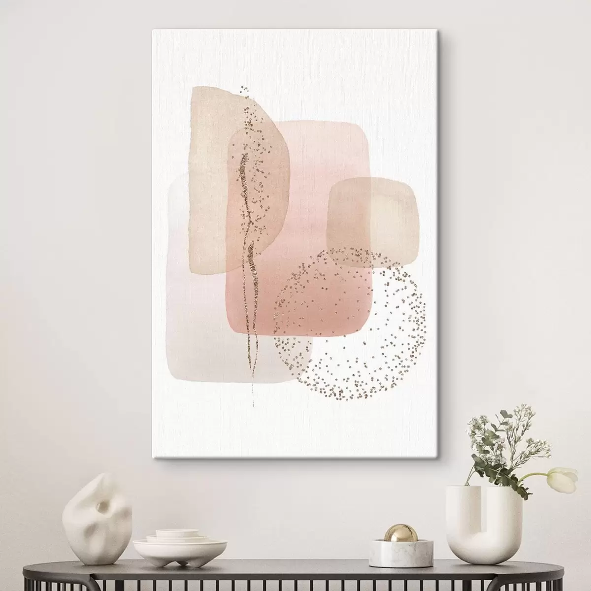 murales de pared Formas abstractas en suaves colores pastel s35959