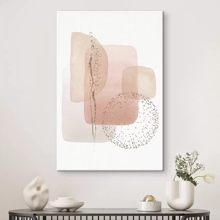 murales de pared Formas abstractas en suaves colores pastel s35959