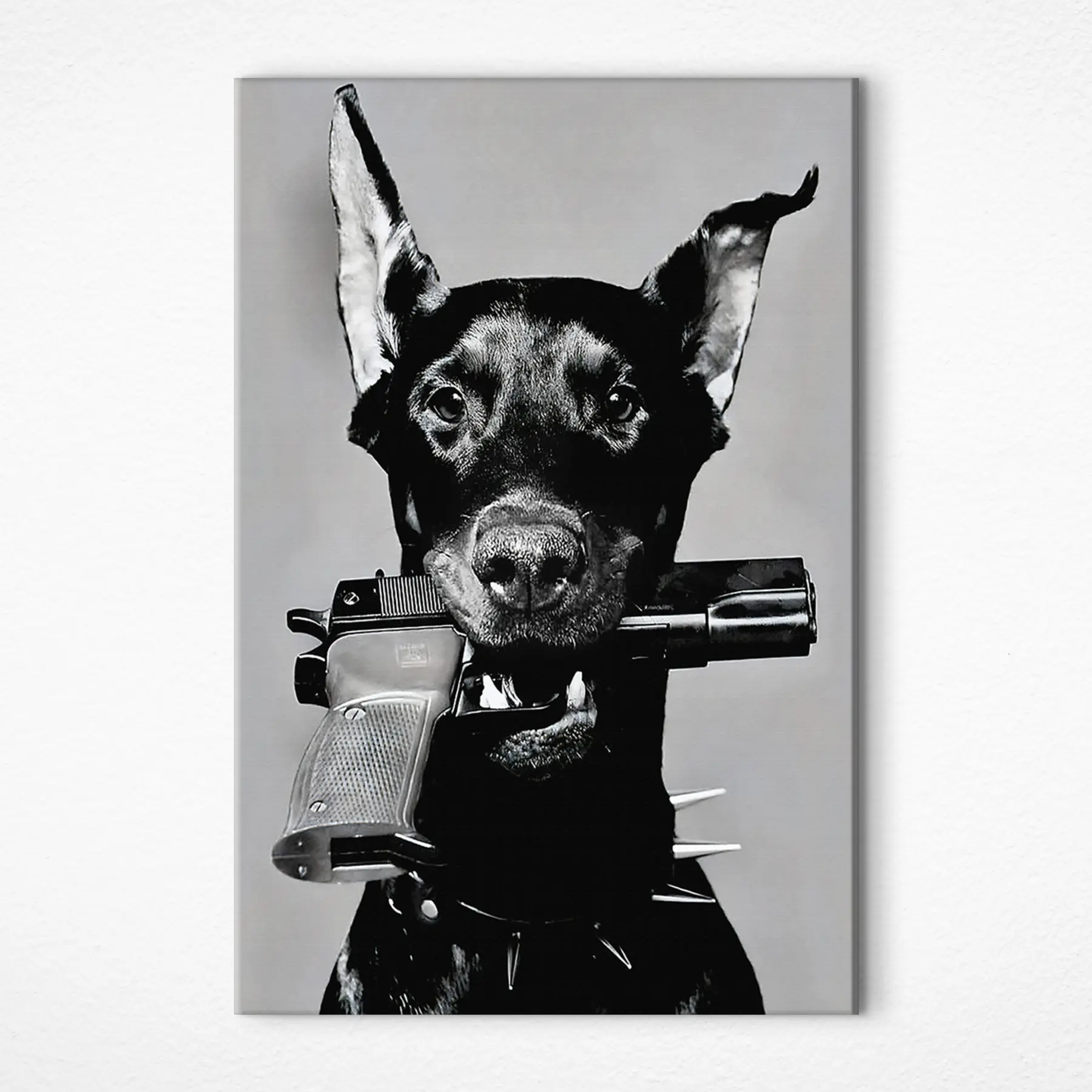 murales de pared Retrato de un doberman topgun s36177