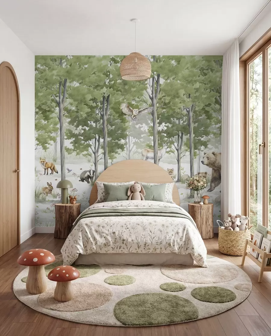 murales de pared Amigos del bosque u97741