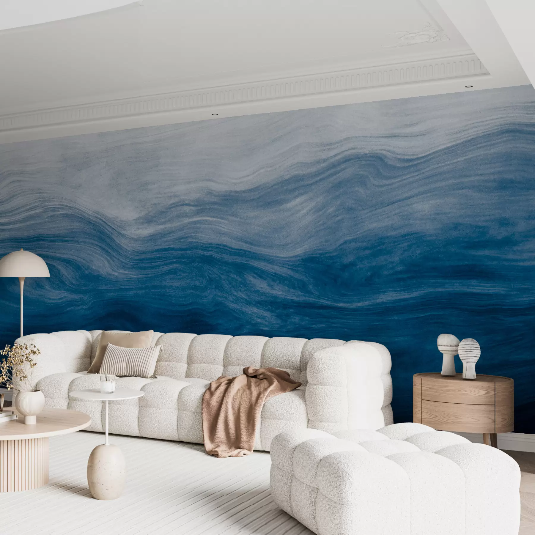 murales de pared Ondas azules u97893