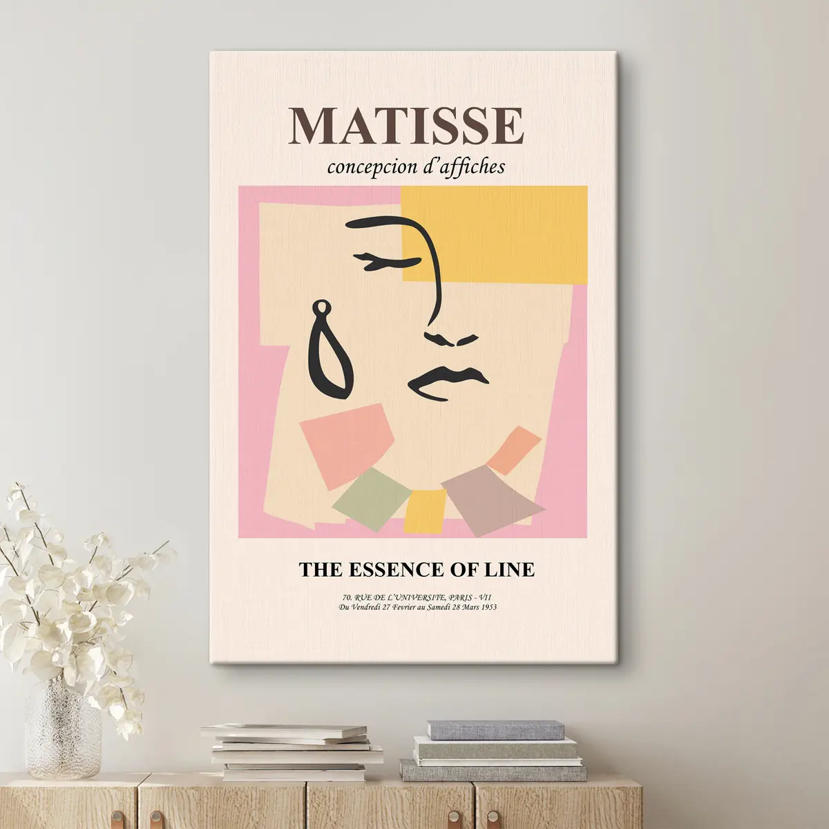 murales de pared Imagen minimalista al estilo de Henri Matisse s36306