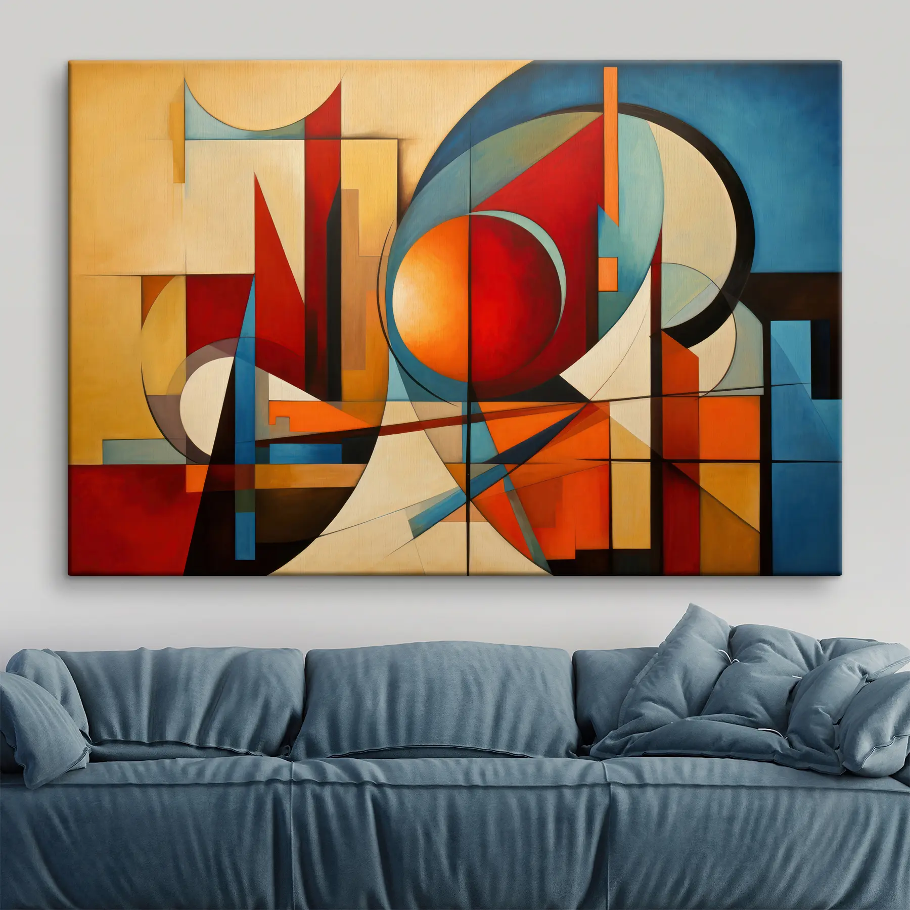 murales de pared Abstracción a partir de formas geométricas s36302