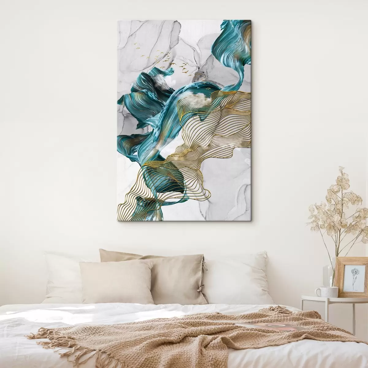 murales de pared Ondas caprichosas en tonos vibrantes s35797