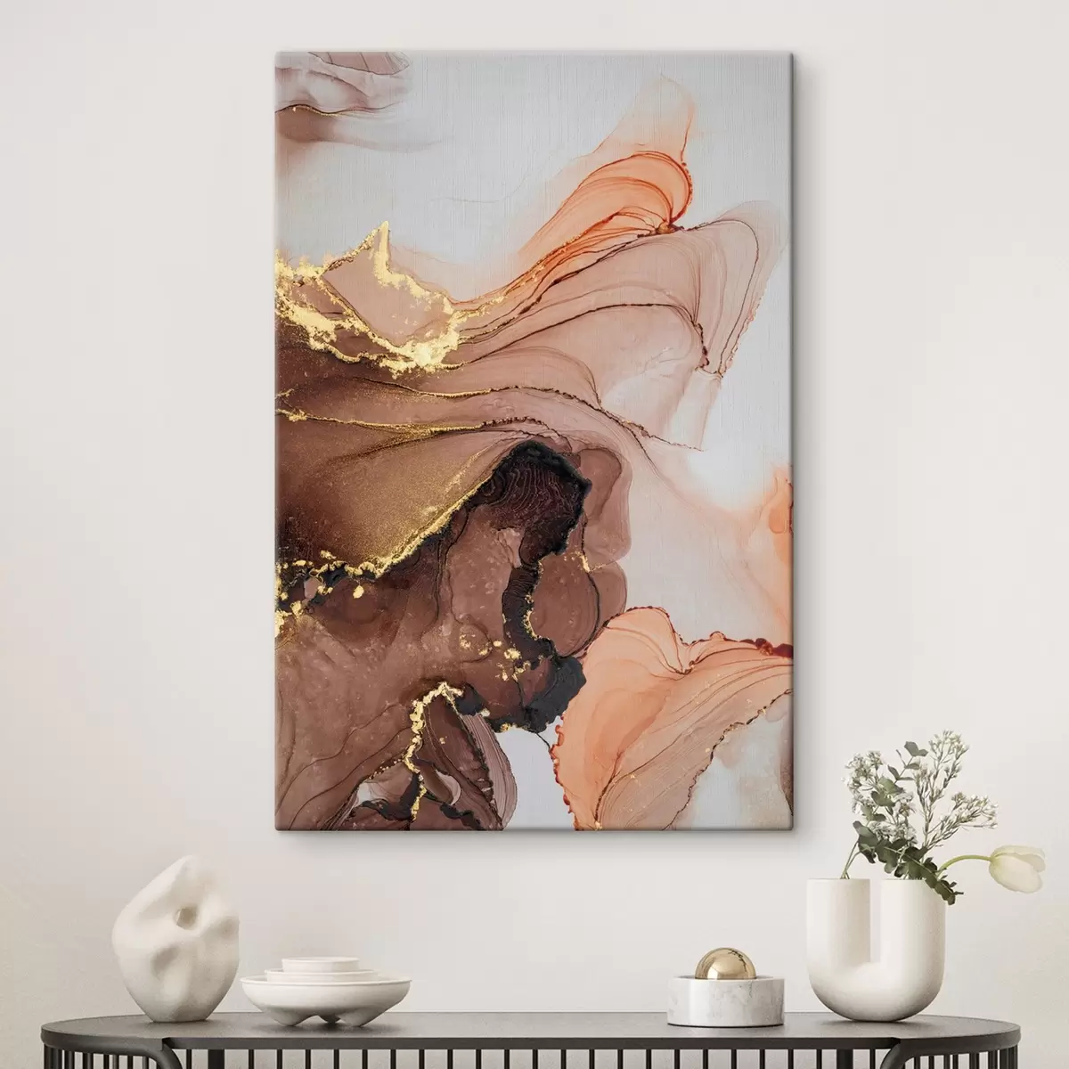 murales de pared Tonos fluidos de belleza abstracta s36514