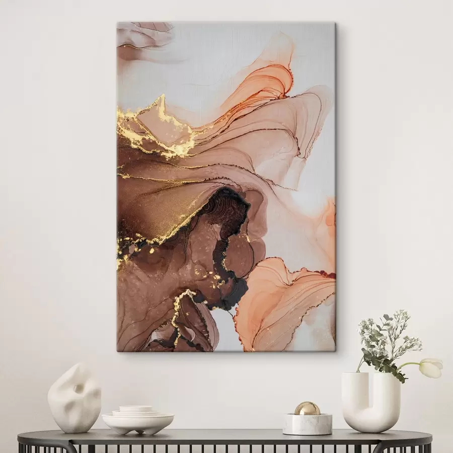 murales de pared Tonos fluidos de belleza abstracta s36514