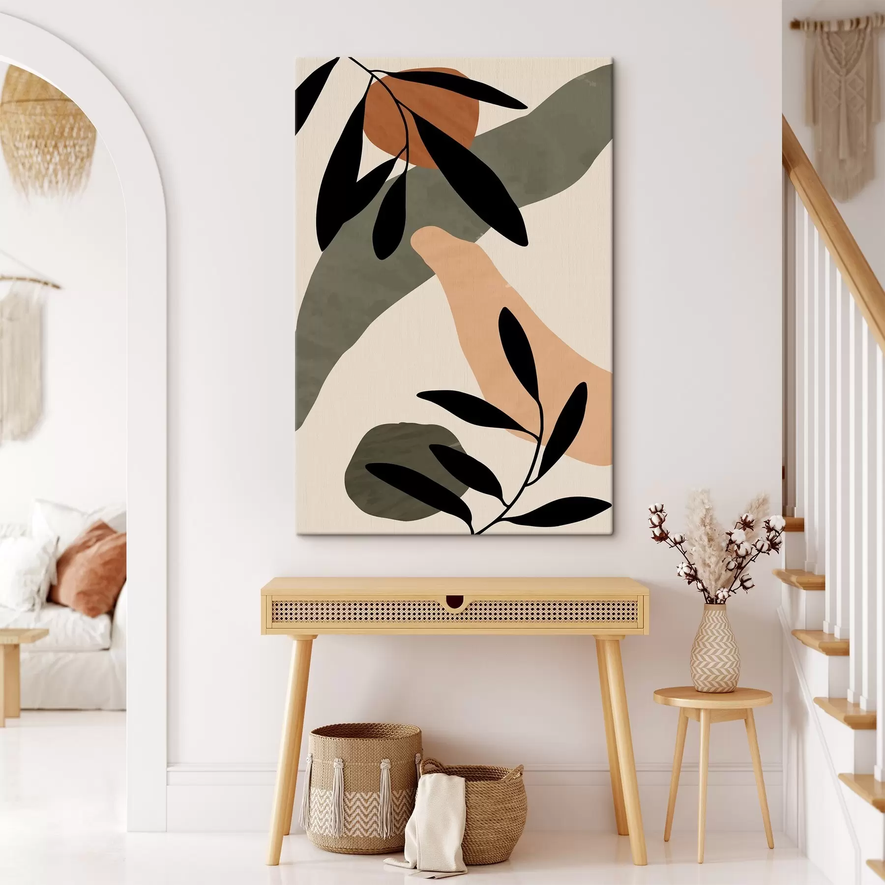 murales de pared Elementos de diseño abstractos inspirados en la naturaleza s36480