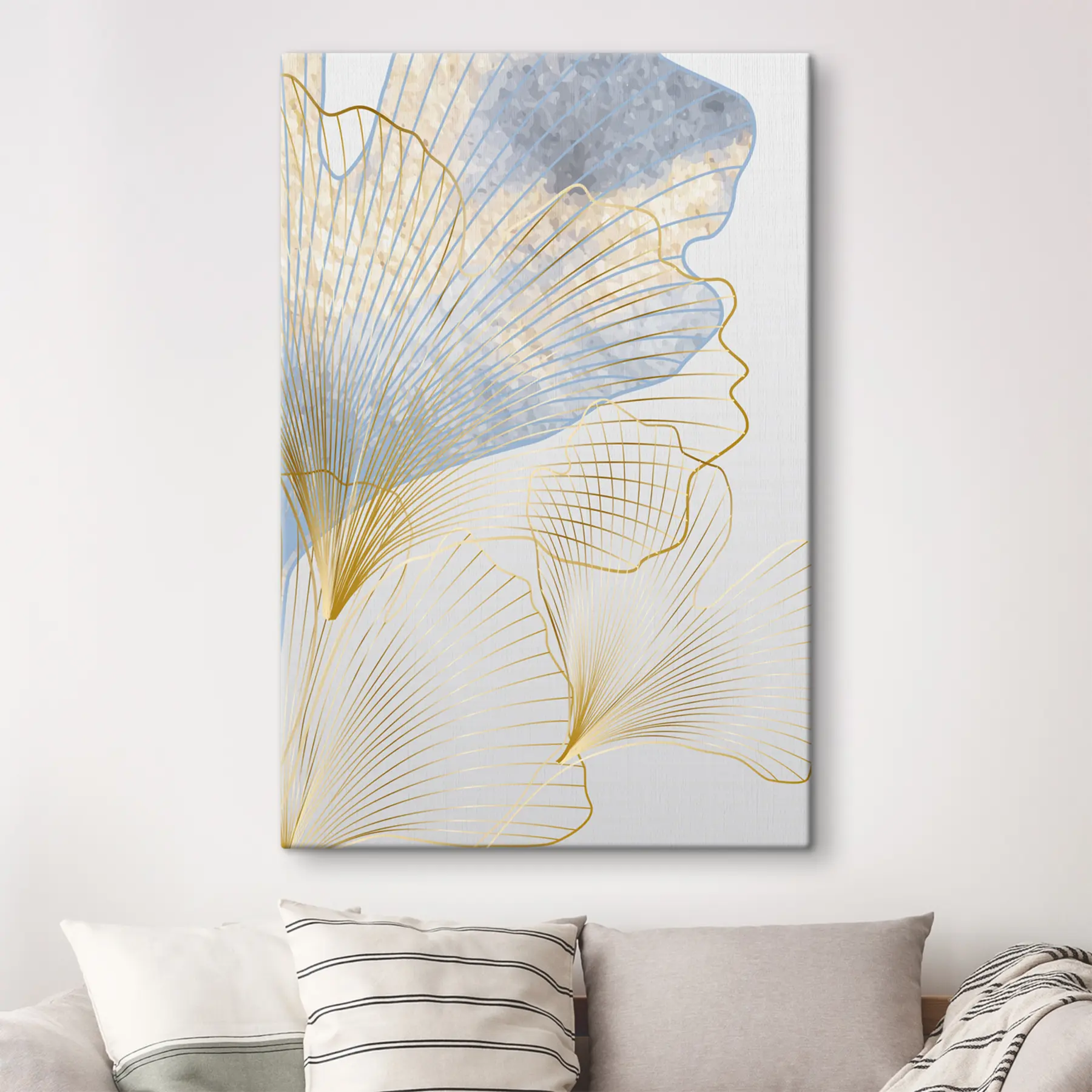 murales de pared Líneas elegantes y tonos suaves combinados s36487