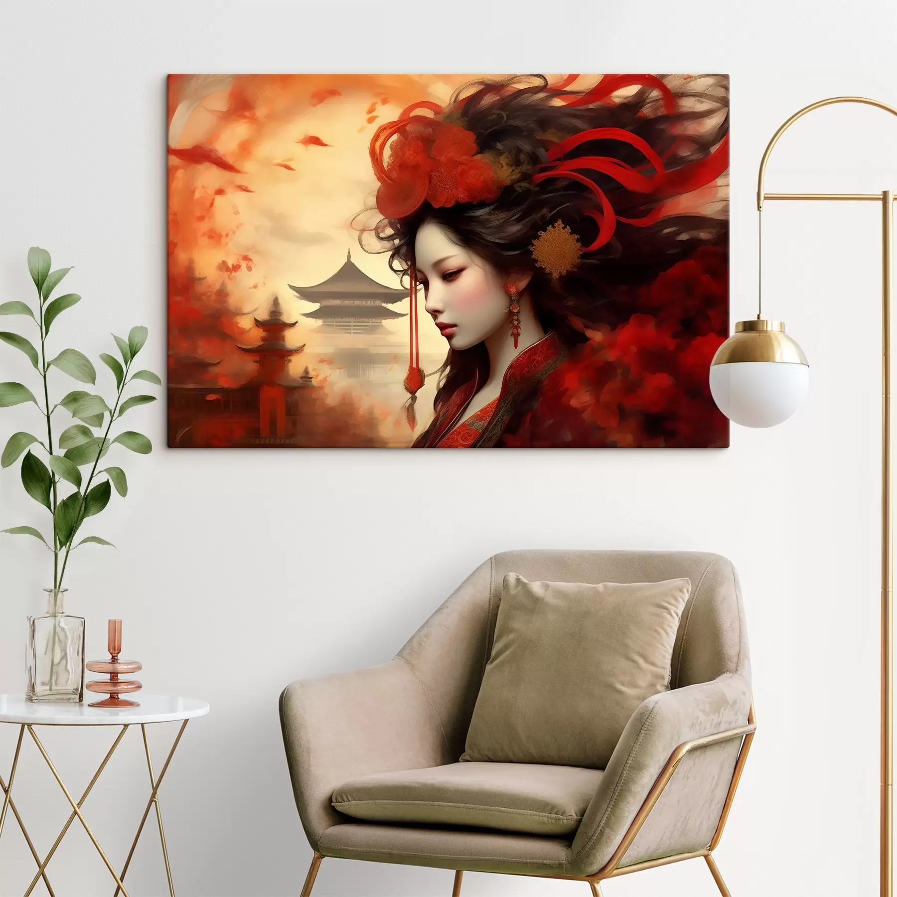 murales de pared Belleza majestuosa en tonos vibrantes s36808