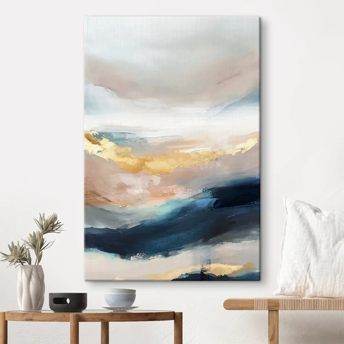 murales de pared Los tonos serenos se mezclan con texturas suaves s36780