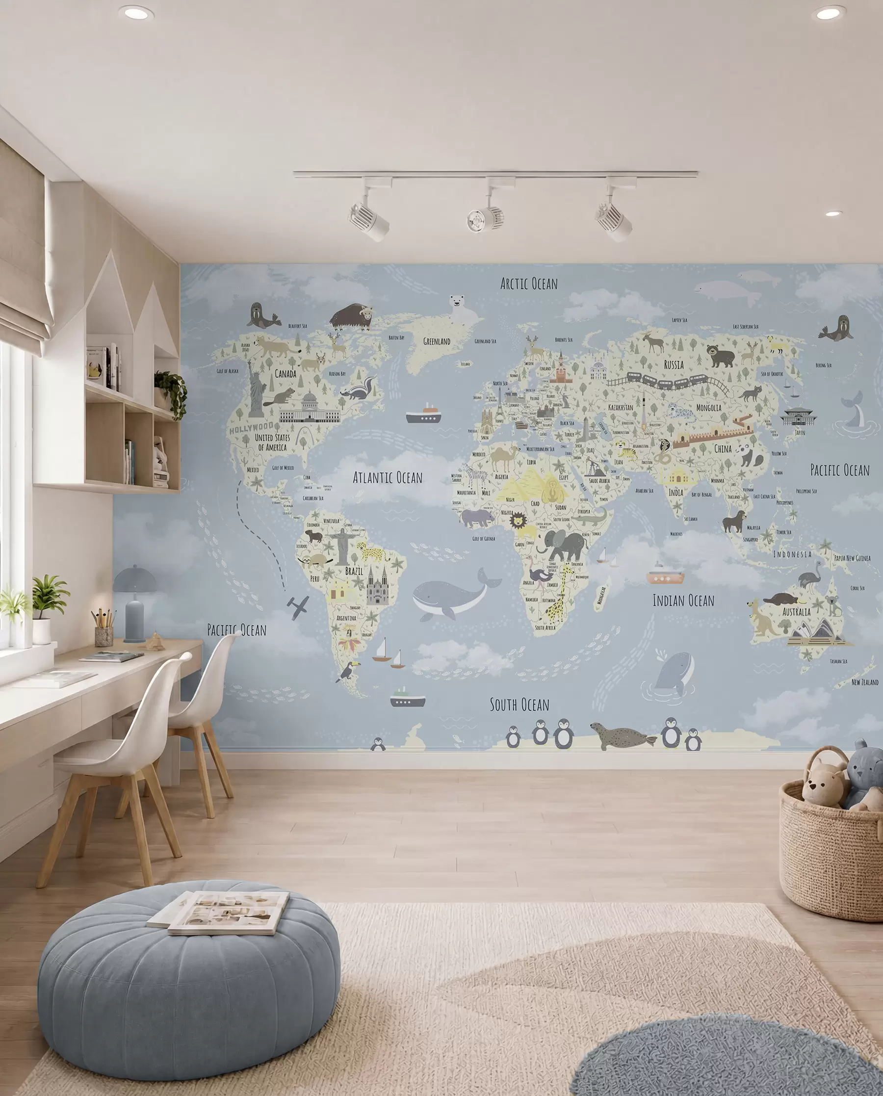 murales de pared Atlas de pequeñas maravillas u96587