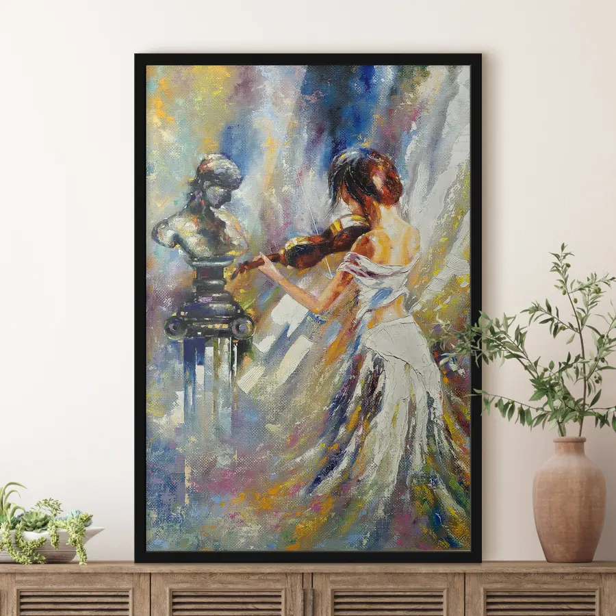 murales de pared Armonía musical con presencia artística f04222