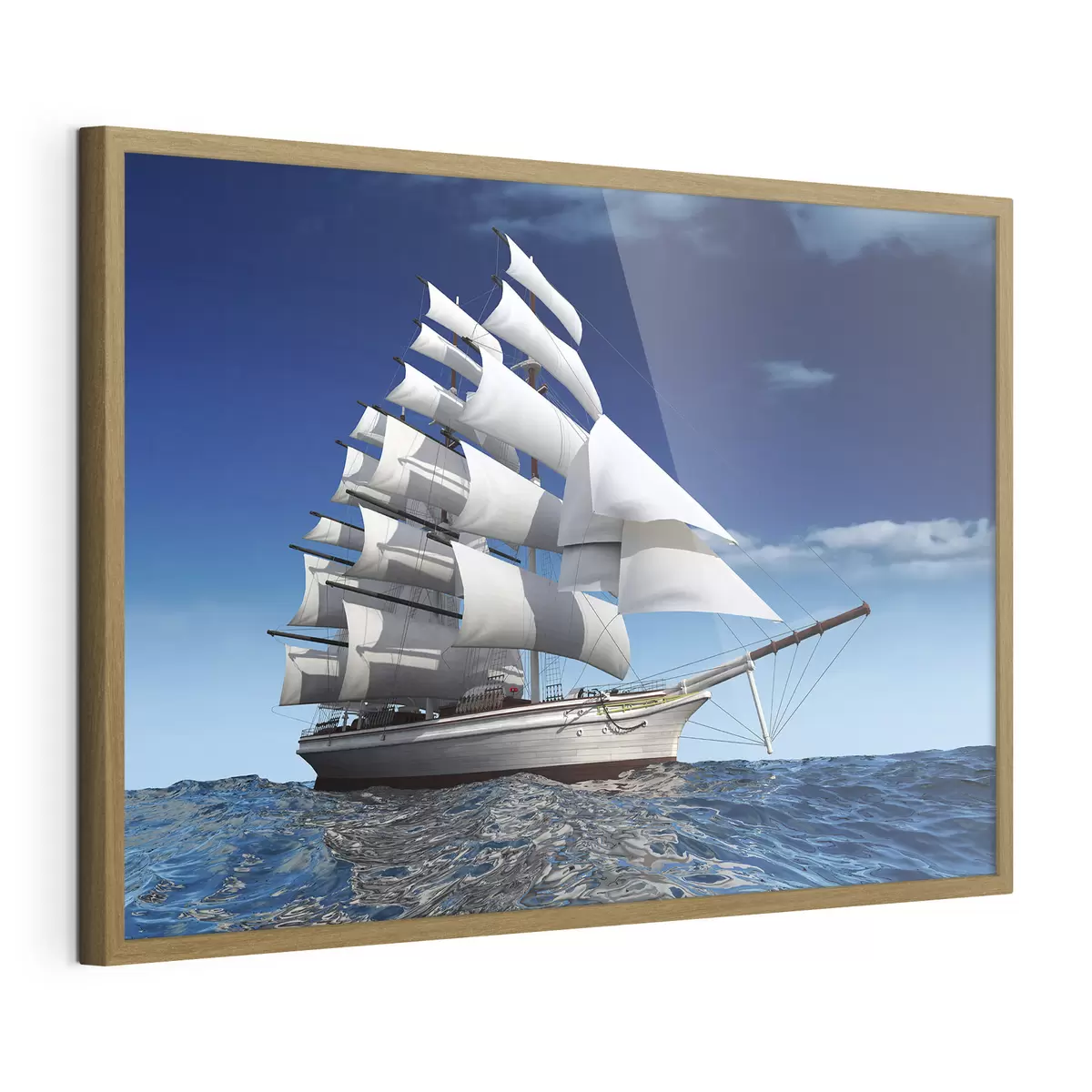 Poster Majestuoso barco navegando en mar abierto f18347