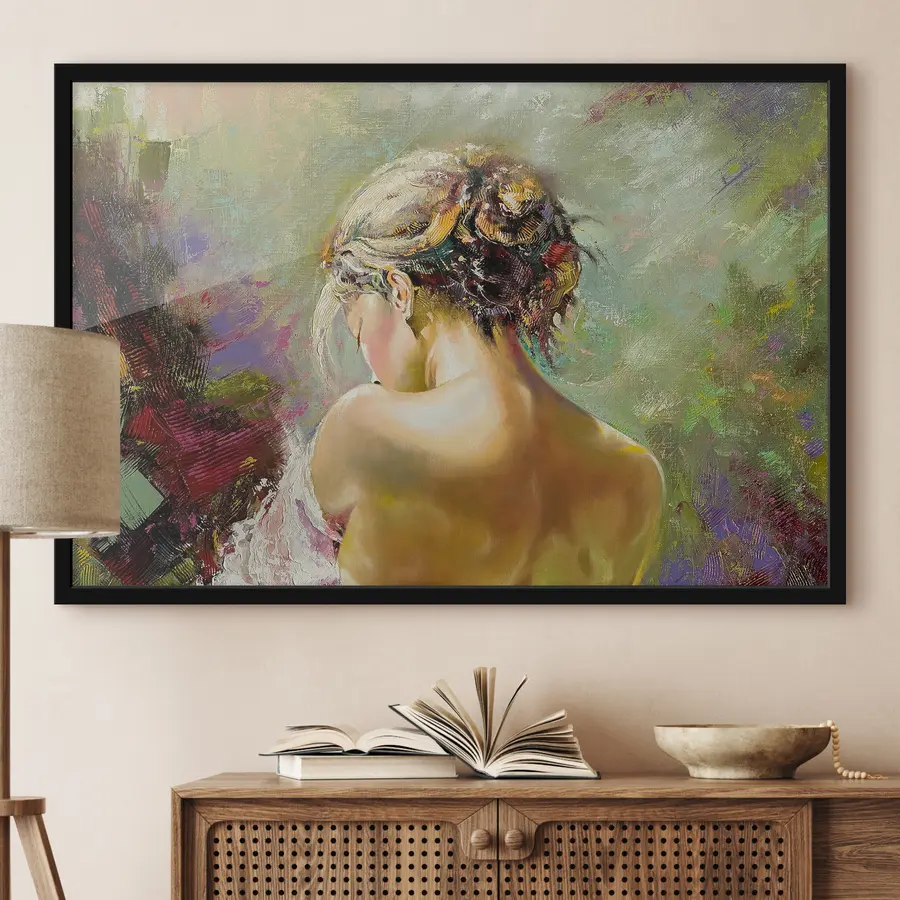 murales de pared Belleza reflectante en colores suaves f27105