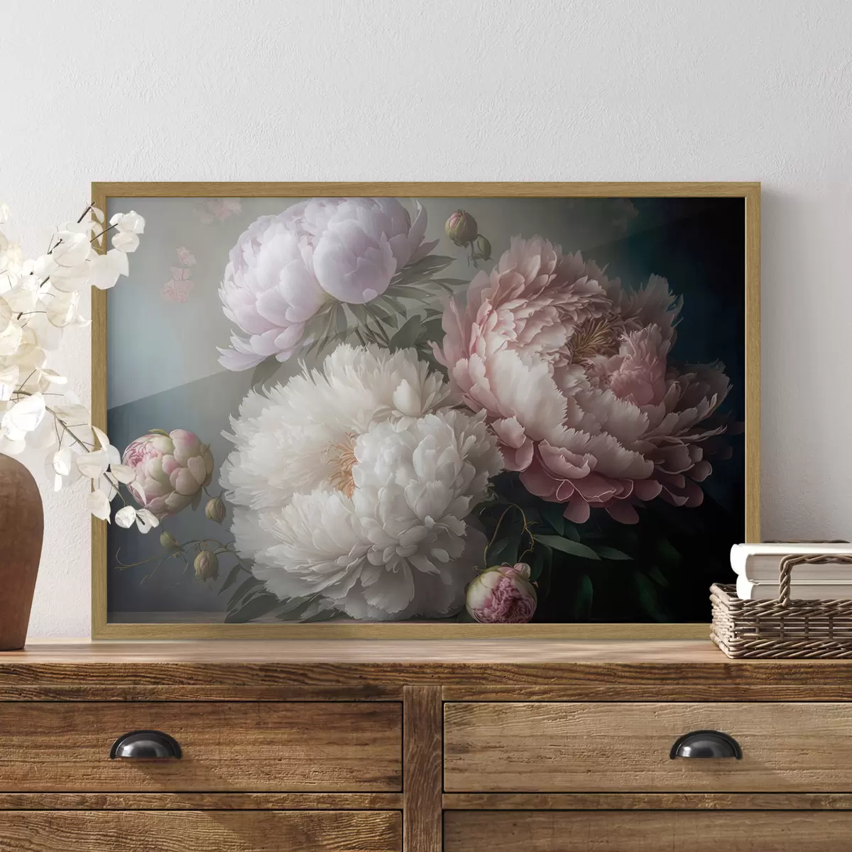 Poster Hermosas flores en tonos suaves f33097