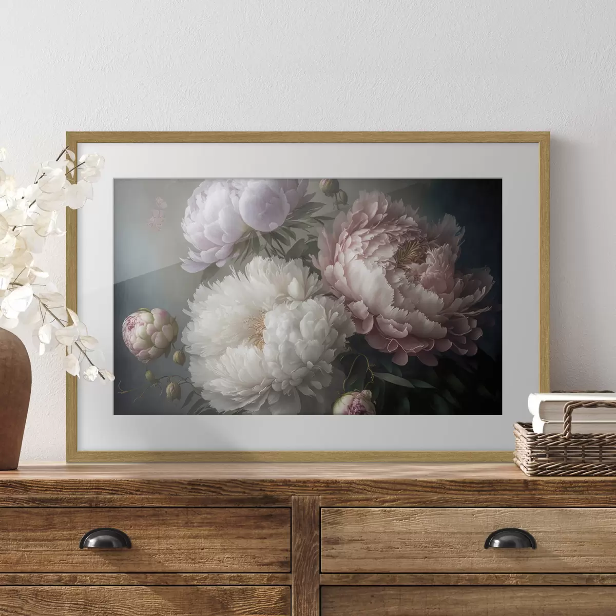 Poster Hermosas flores en tonos suaves f33097