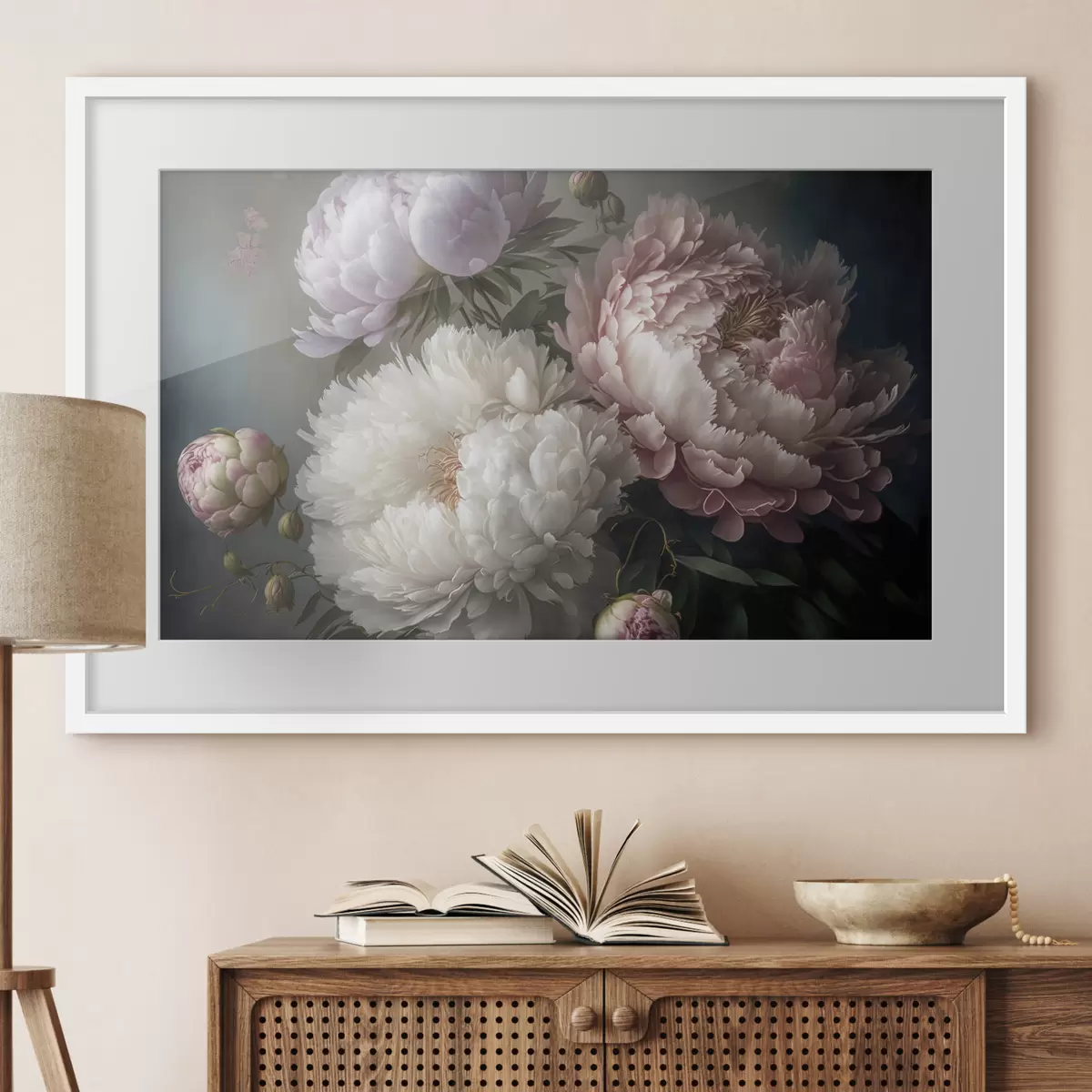 Poster Hermosas flores en tonos suaves f33097