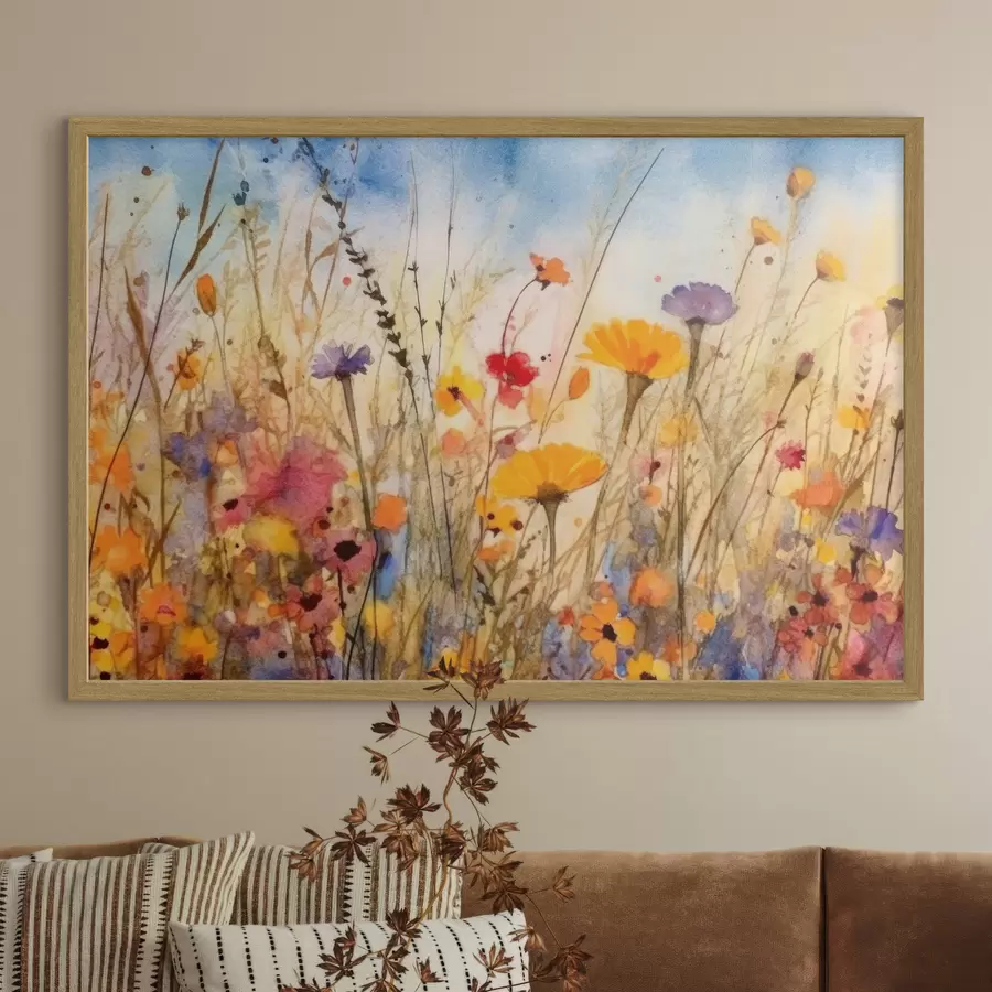 murales de pared Pradera de fiesta f33634