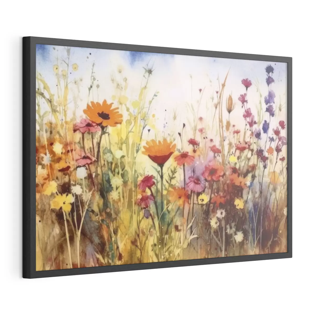 Poster Jardín vibrante lleno de flores en flor f33666