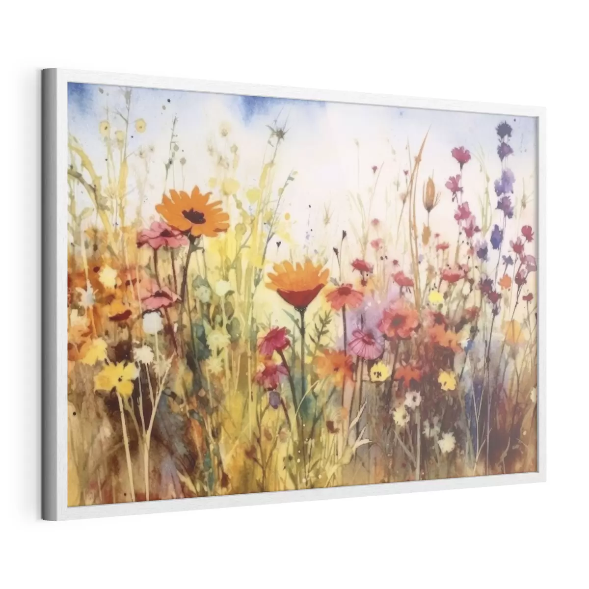 Poster Jardín vibrante lleno de flores en flor f33666