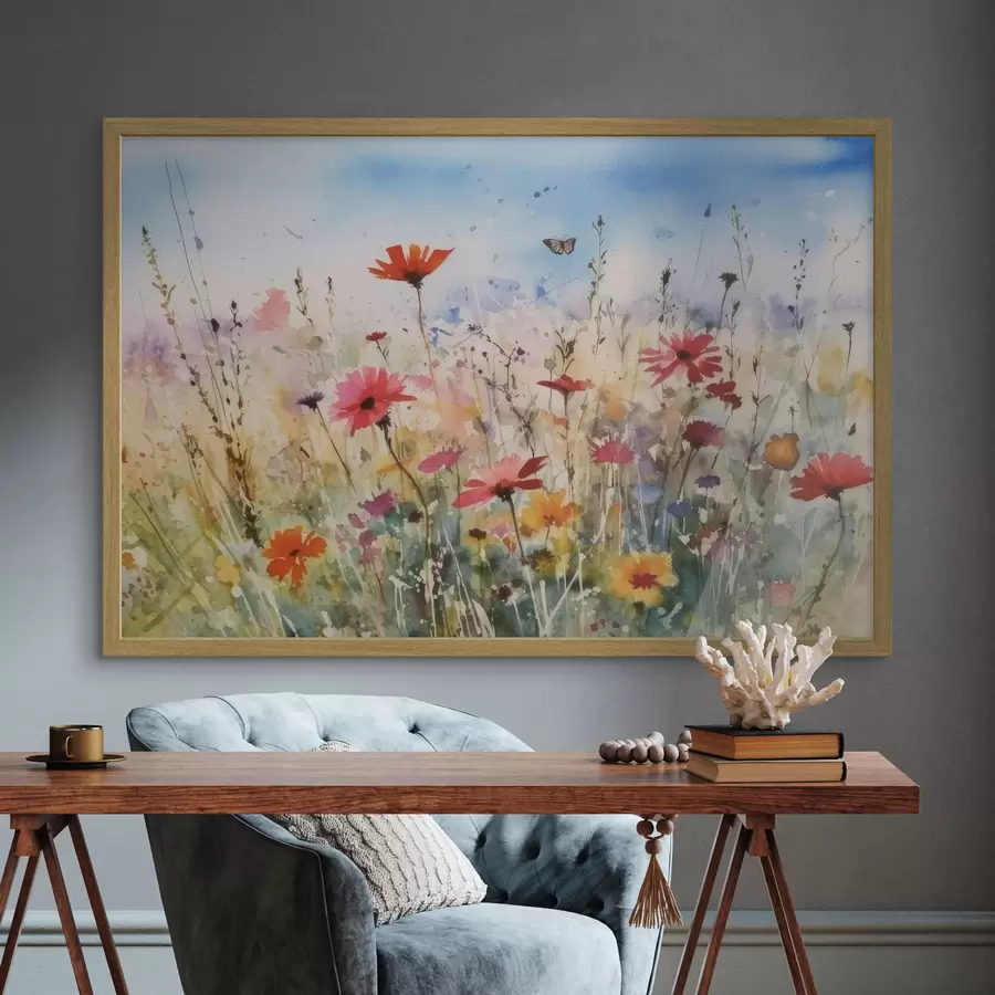 murales de pared Un prado para mariposas f33668