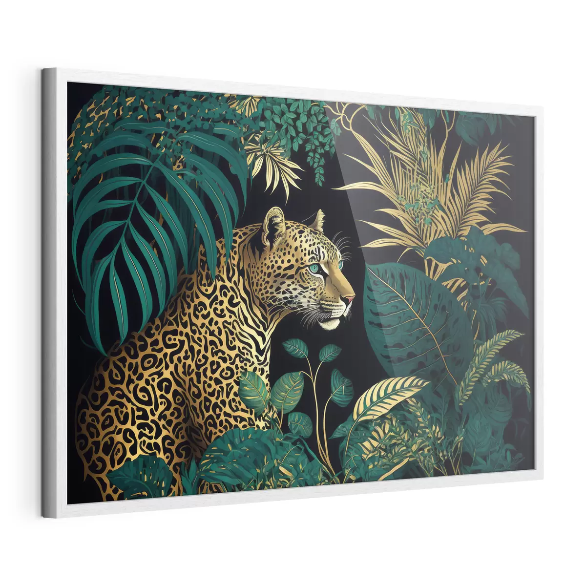 Poster Belleza selvática con un majestuoso leopardo f33932