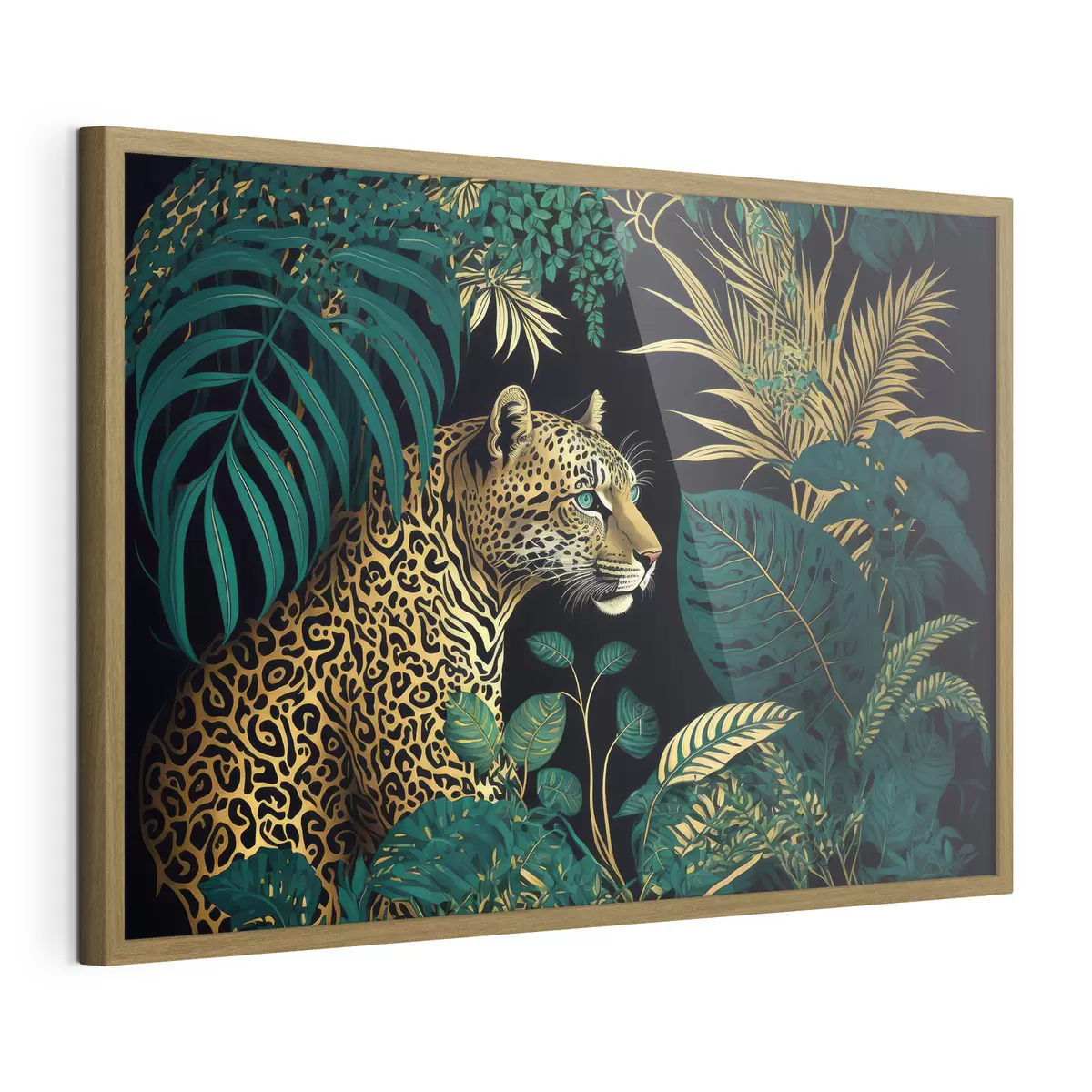 Poster Belleza selvática con un majestuoso leopardo f33932